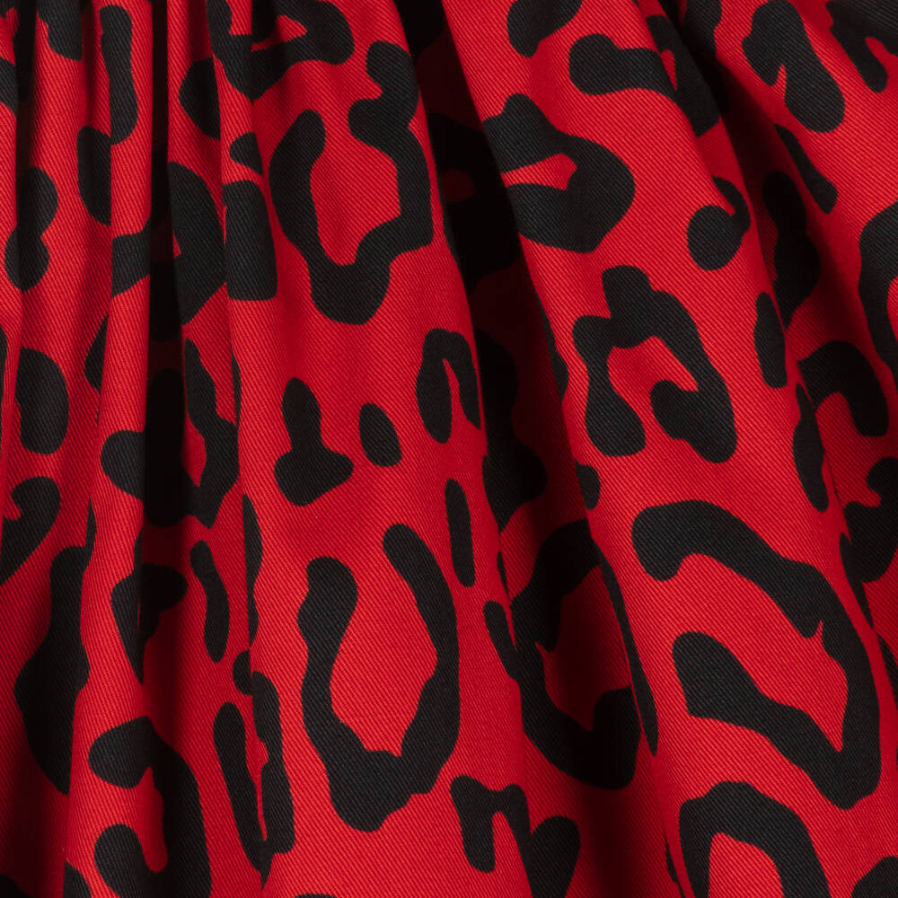 Dolce & Gabbana-Girls Red & Black Leo Dress | Childrensalon Outlet