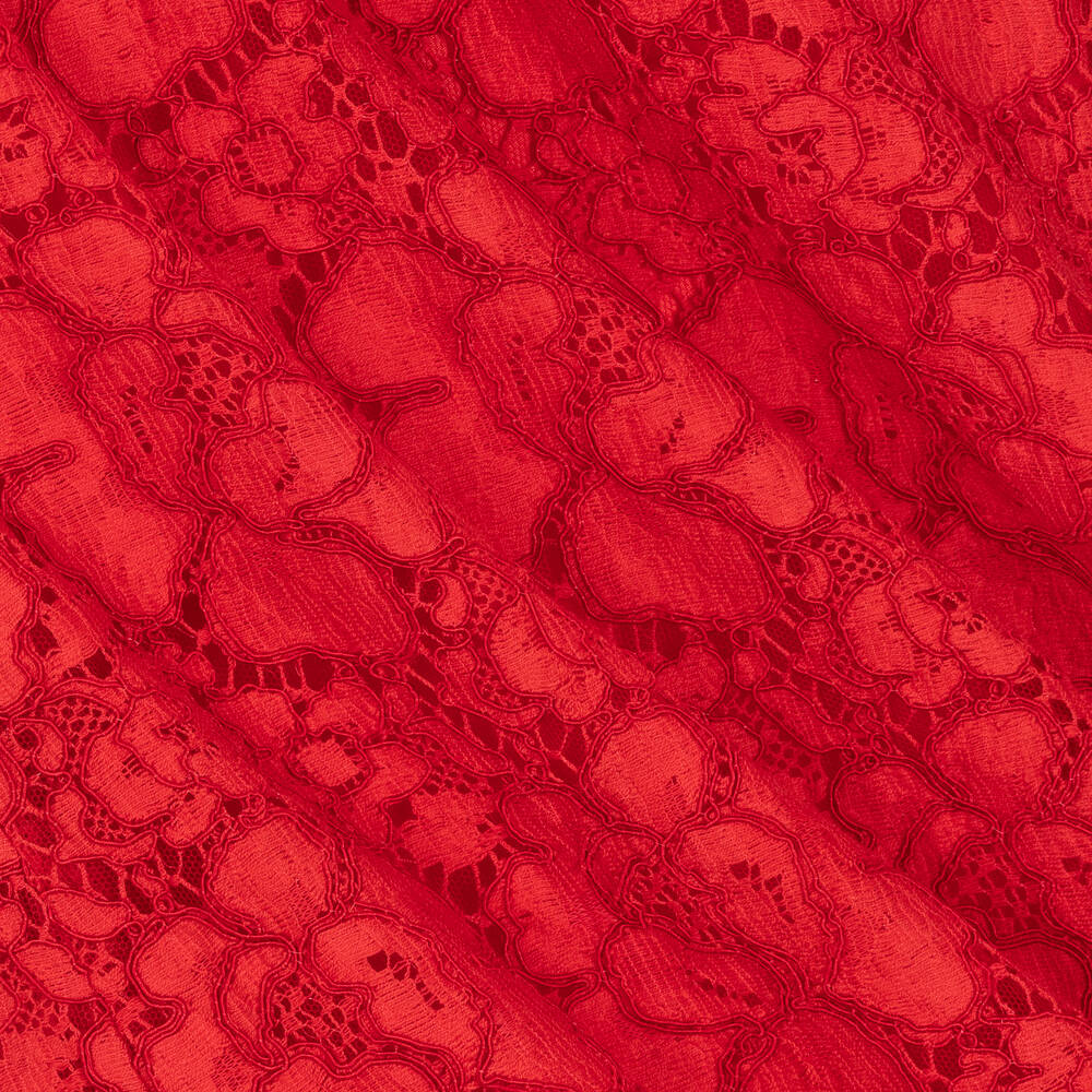 Dolce & Gabbana-Красное кружевное платье | Childrensalon Outlet