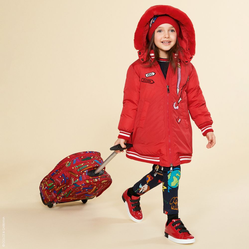 dolce and gabbana red trainers