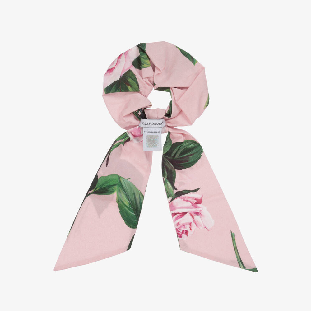 Dolce & Gabbana-Girls Rosy Pink Hair Tie | Childrensalon Outlet