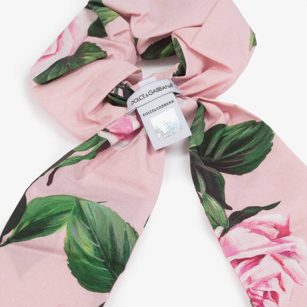 Dolce & Gabbana-Girls Rosy Pink Hair Tie | Childrensalon Outlet