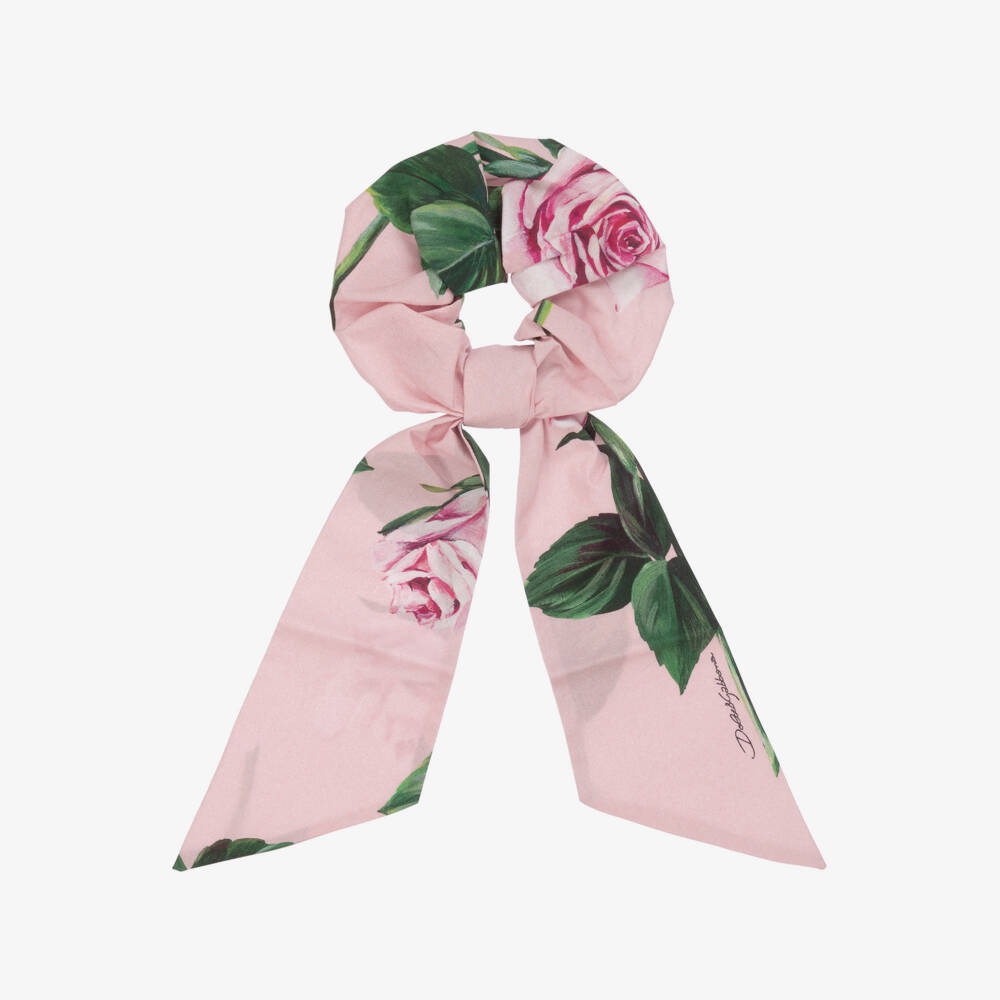 Dolce & Gabbana-Girls Rosy Pink Hair Tie | Childrensalon Outlet