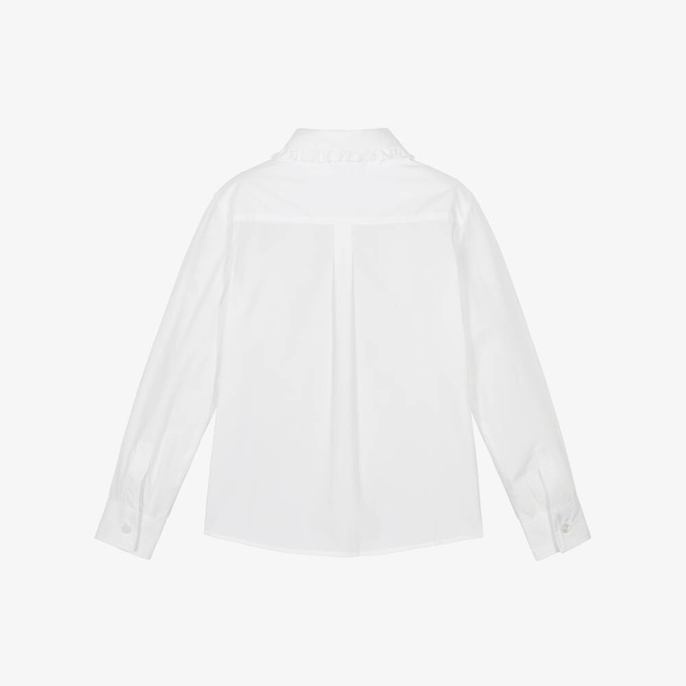 Dolce & Gabbana-Girls Ruffled Collar Top | Childrensalon Outlet