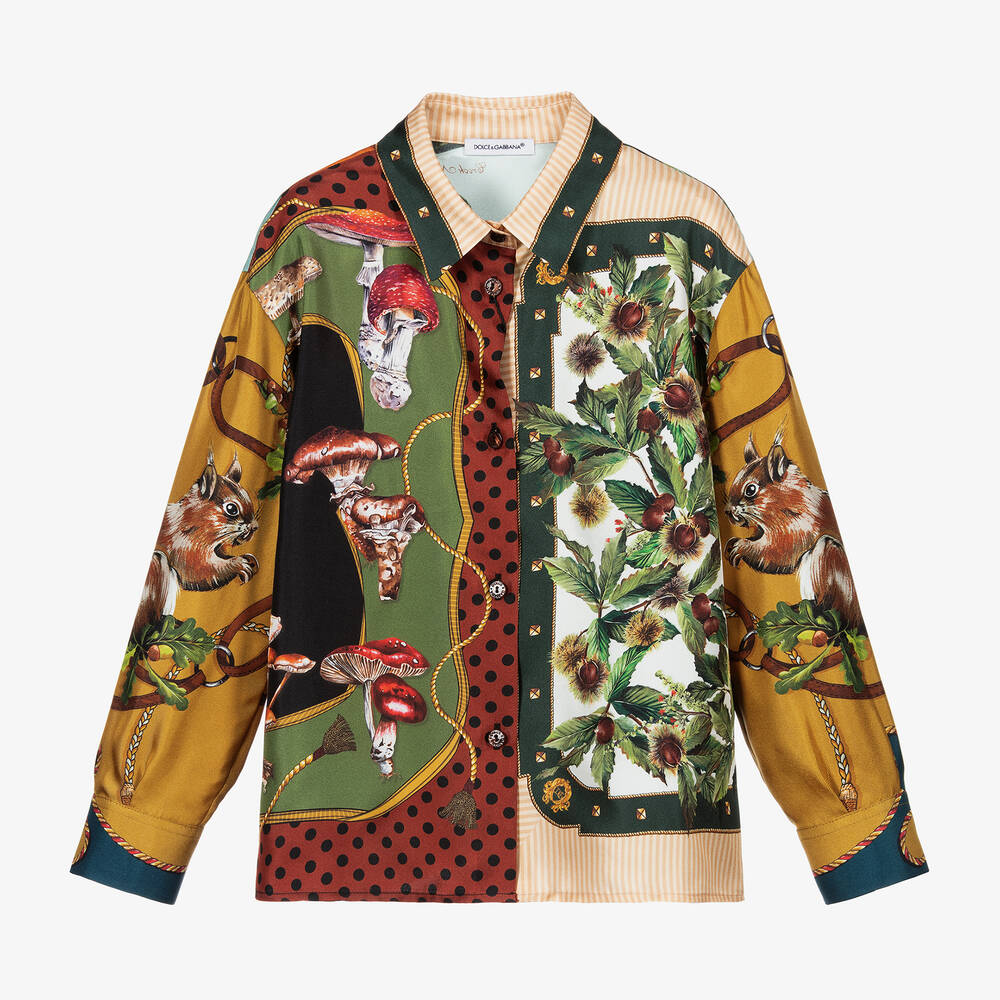 Dolce & Gabbana - Шелковая блузка для девочек | Childrensalon