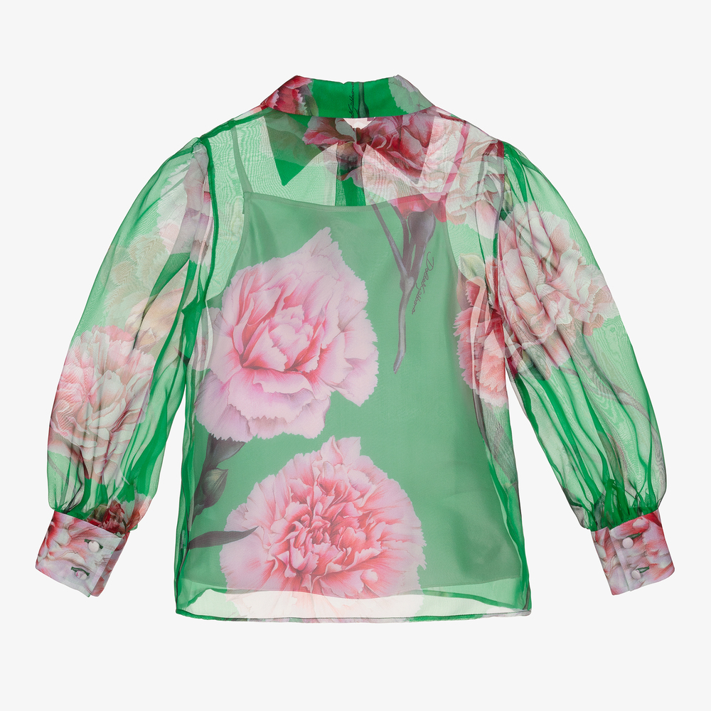 Dolce & Gabbana-Блузка из шелка и шифона для девочек | Childrensalon Outlet