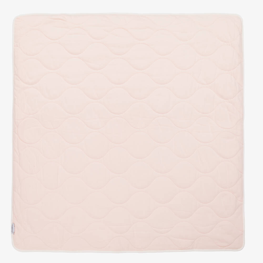 Dolce & Gabbana-Girls Soft Pink Quilted Blanket | Childrensalon Outlet