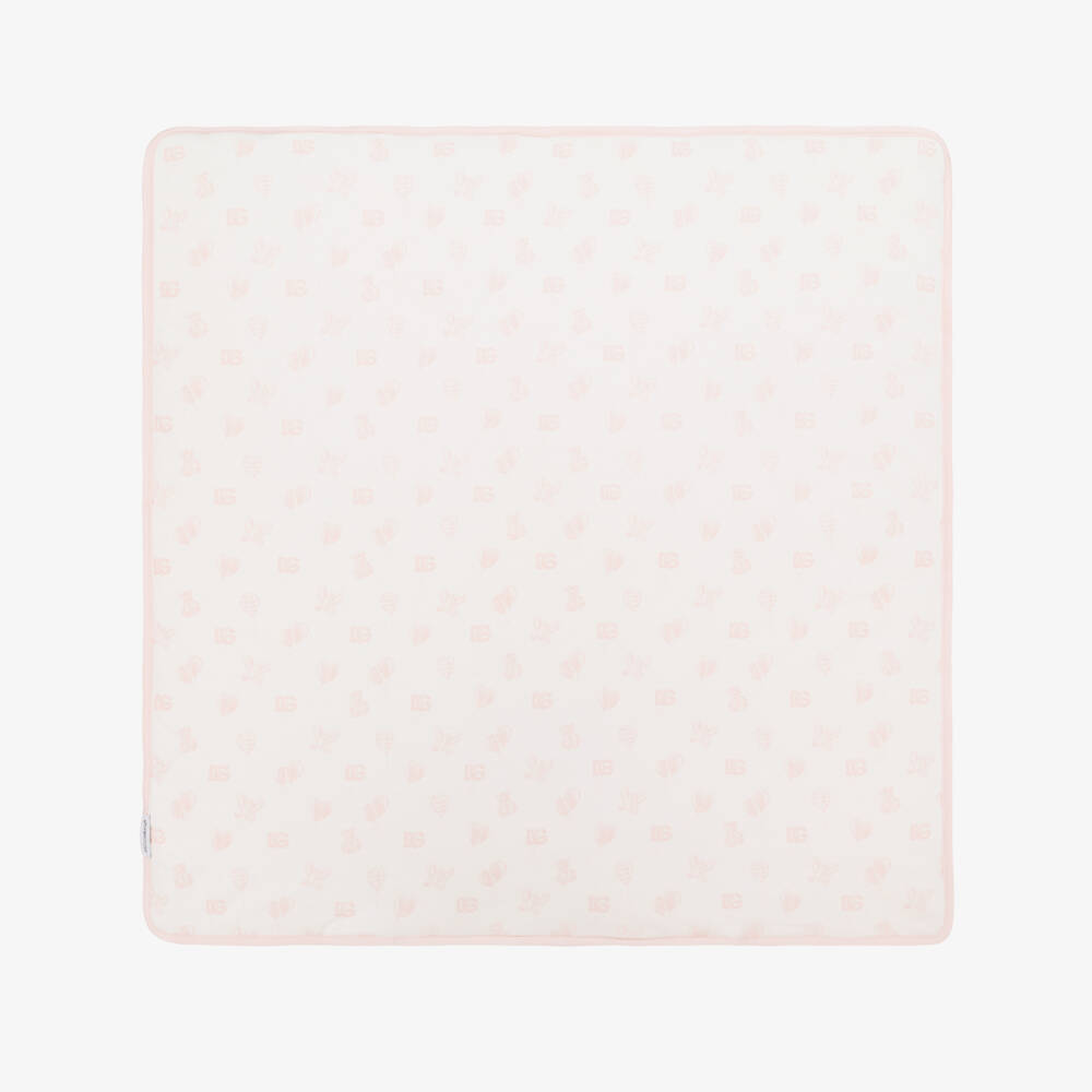 Dolce & Gabbana-Girls Soft Pink Teddy Blanket | Childrensalon Outlet