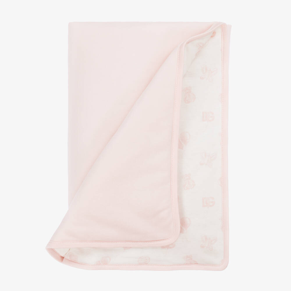 Dolce & Gabbana-Girls Soft Pink Teddy Blanket | Childrensalon Outlet