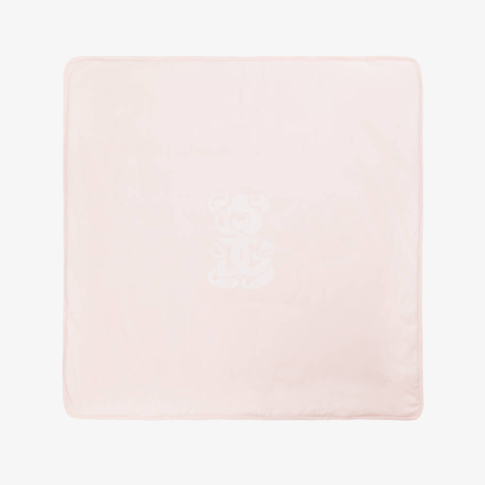 Dolce & Gabbana-Girls Soft Pink Teddy Blanket | Childrensalon Outlet