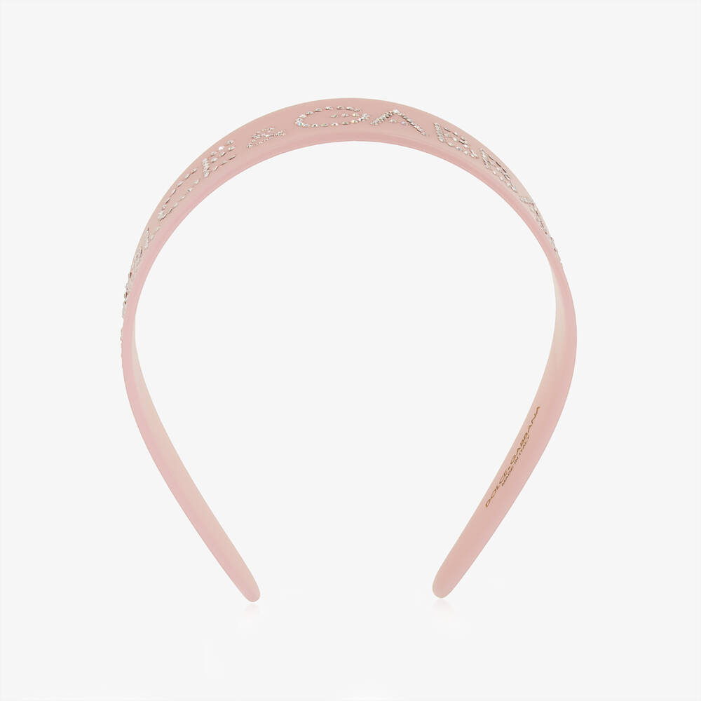 Dolce & Gabbana-Girls Sparkling Pink Gem Band | Childrensalon Outlet