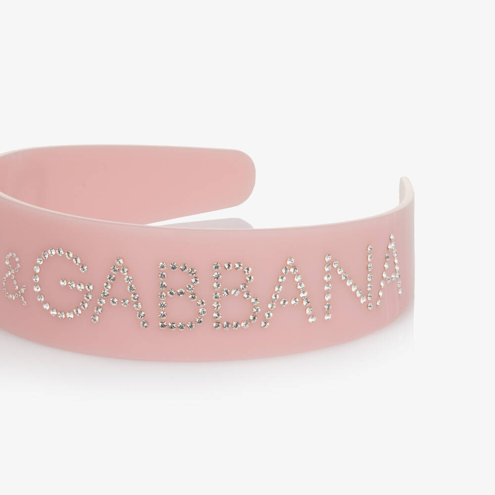 Dolce & Gabbana-Girls Sparkling Pink Gem Band | Childrensalon Outlet
