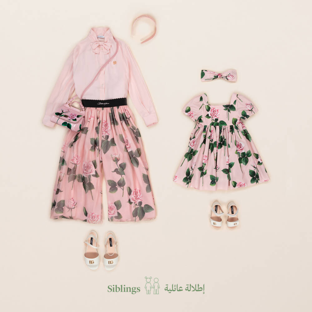 Dolce & Gabbana-Girls Sparkling Pink Gem Band | Childrensalon Outlet