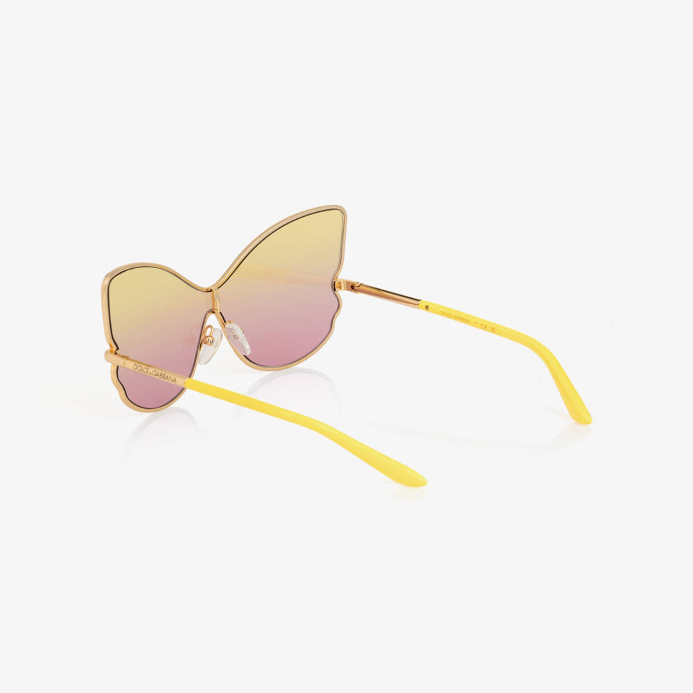 Dolce & Gabbana-Girls Sunshine Butterfly Eyewear Delight | Childrensalon Outlet