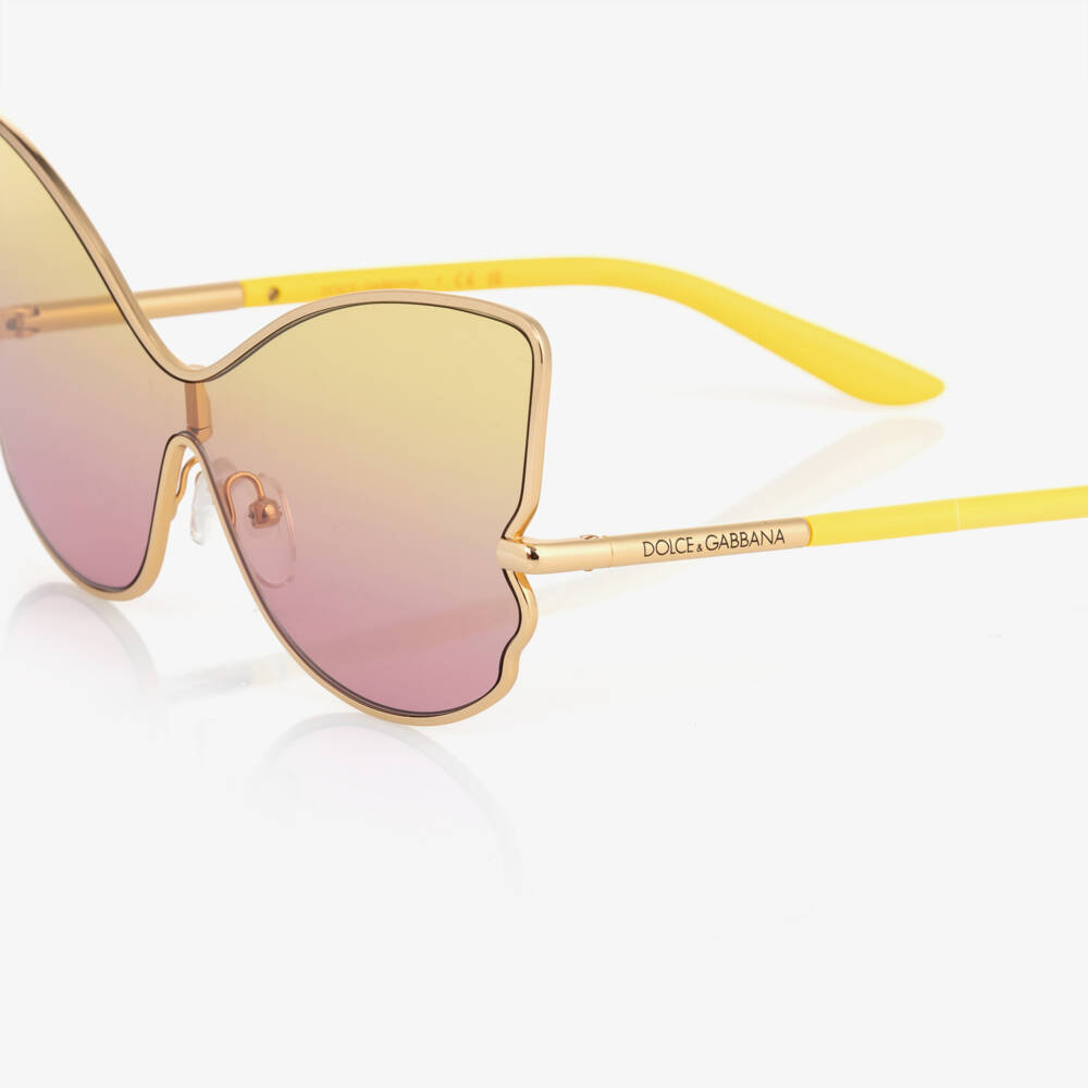 Dolce & Gabbana-Girls Sunshine Butterfly Eyewear Delight | Childrensalon Outlet