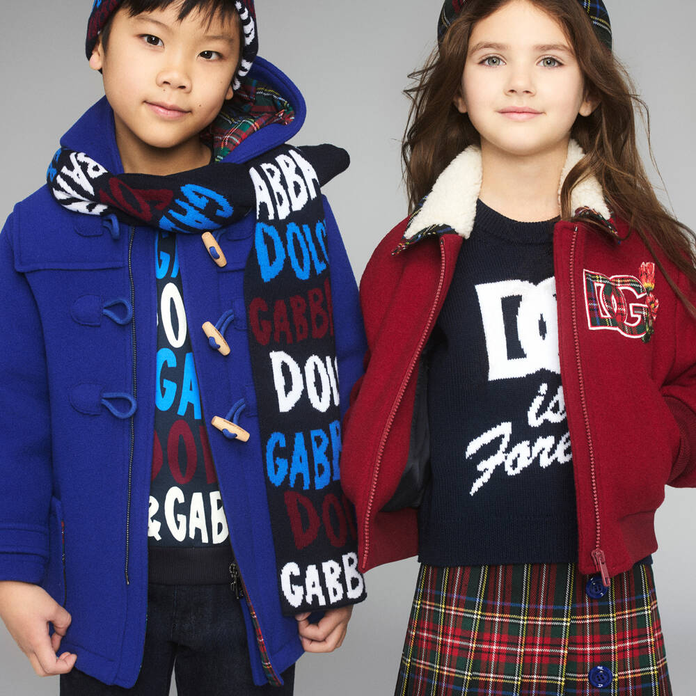 Dolce & Gabbana-Girls Tartan Skirt with Pleats | Childrensalon Outlet