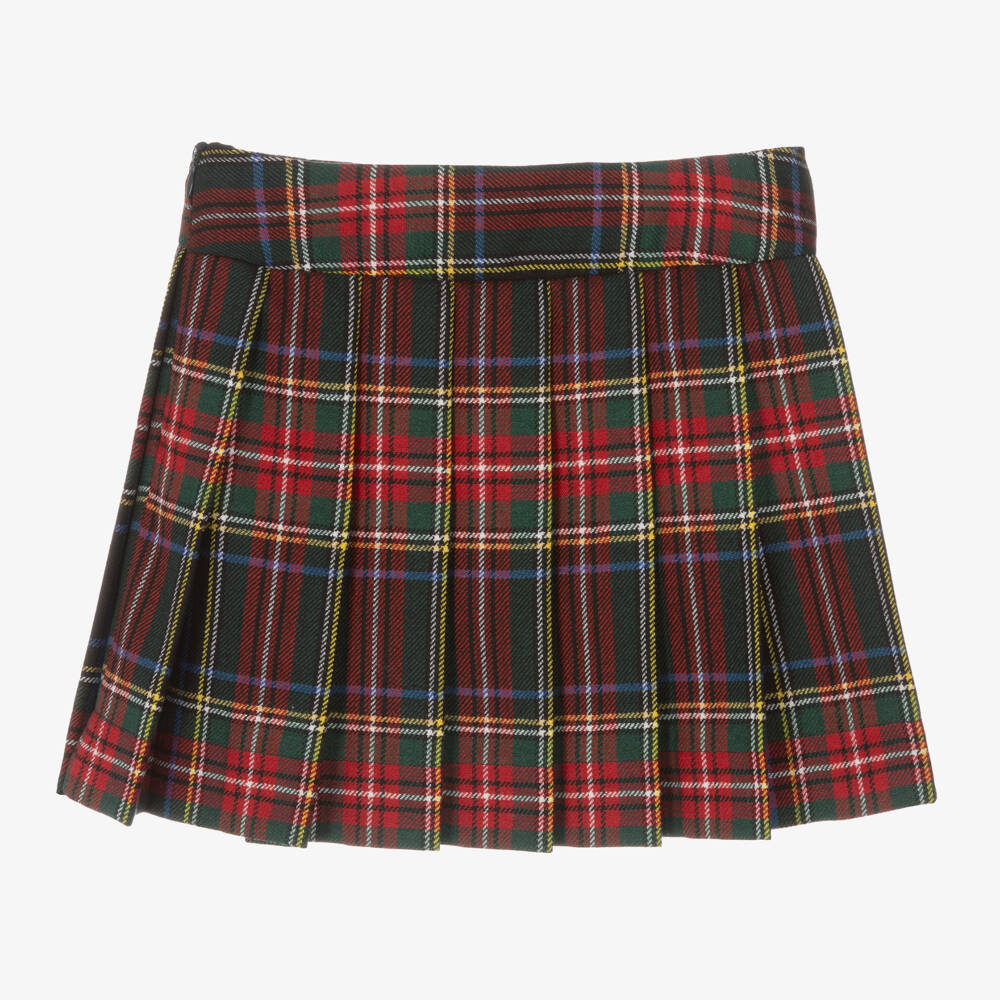 Dolce & Gabbana-Girls Tartan Skirt with Pleats | Childrensalon Outlet