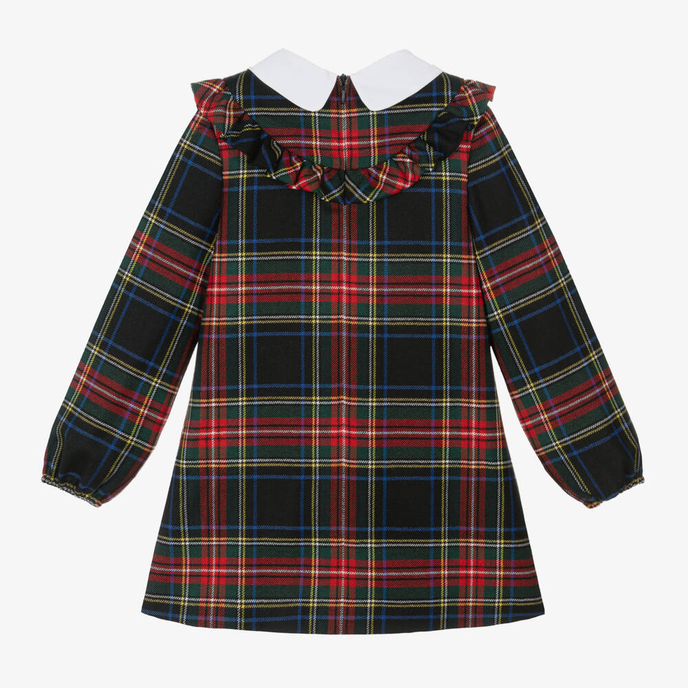 Dolce & Gabbana-Girls Tartan Wool A-Line Dress | Childrensalon Outlet