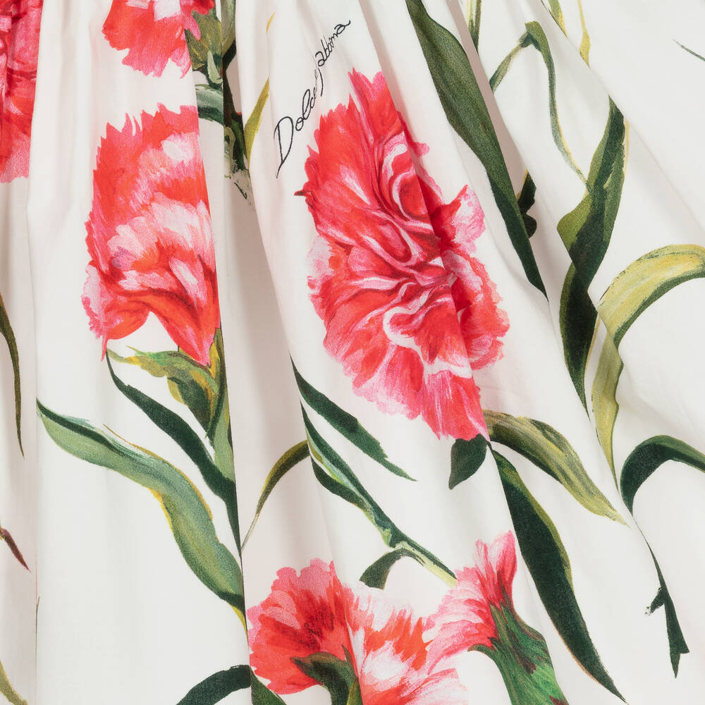 Dolce and gabbana store printed cotton dress