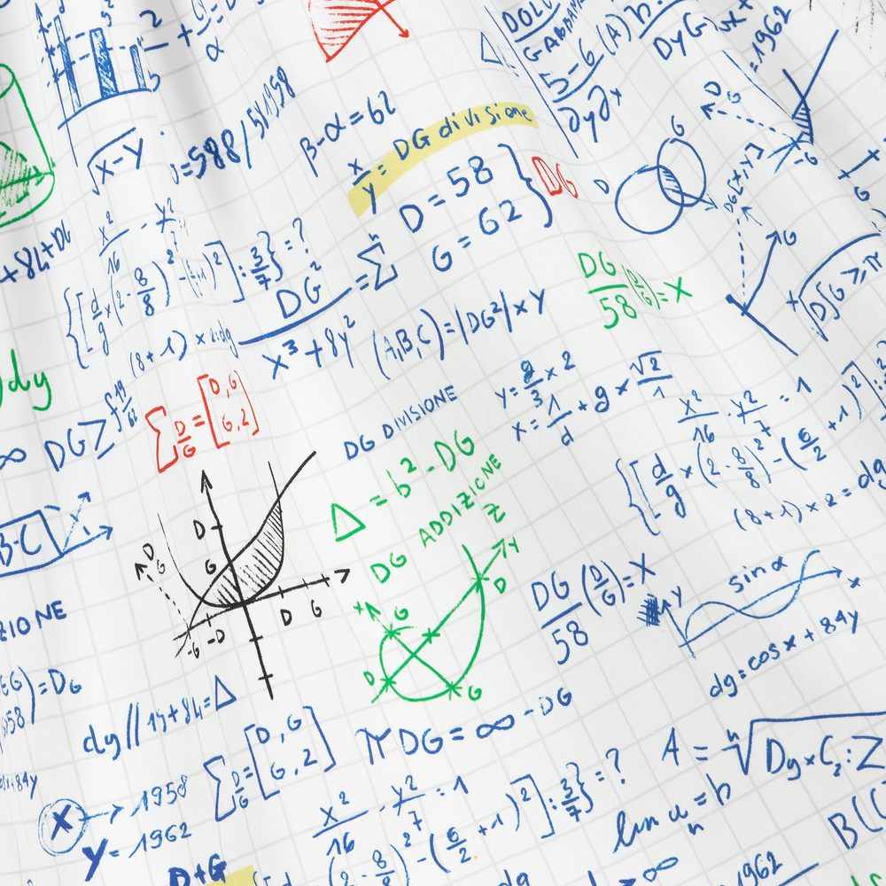 Dolce & Gabbana-Girls White Cotton Algebra Dress | Childrensalon Outlet