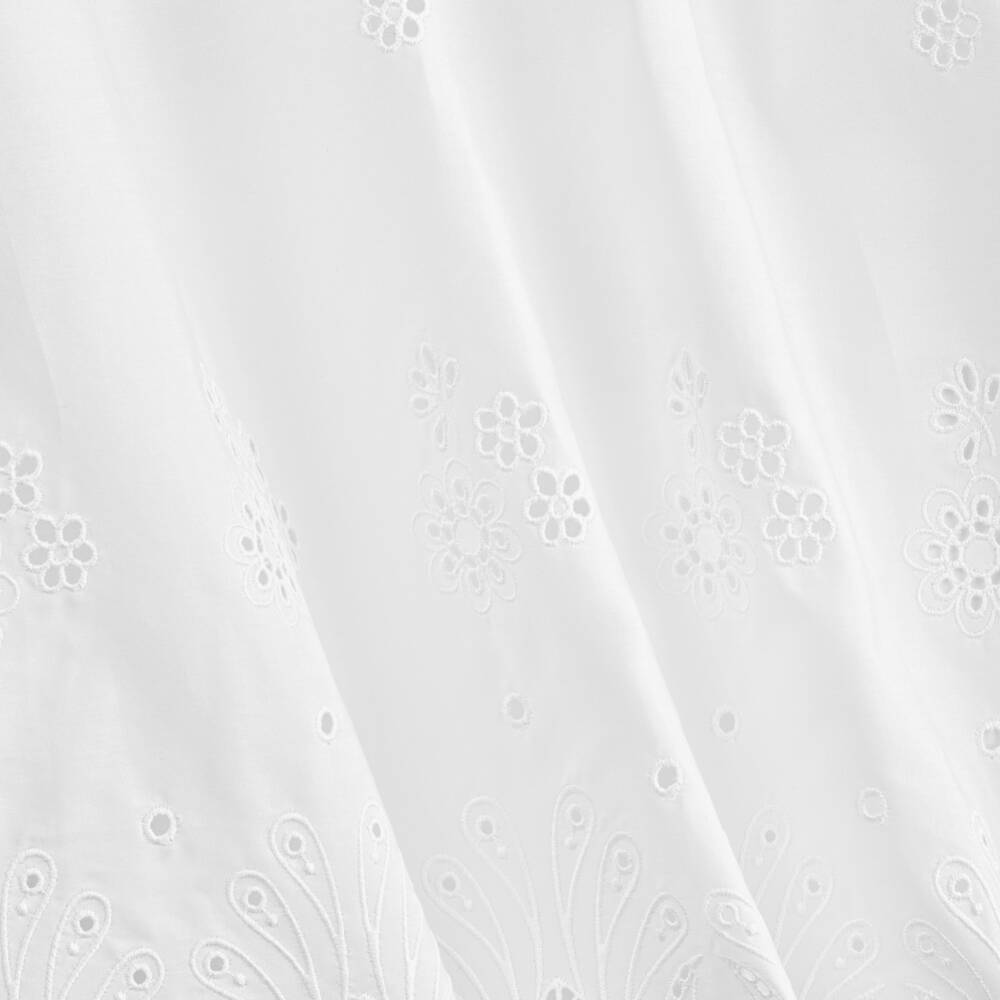 Dolce & Gabbana-Girls White Embroidered Cotton Dress | Childrensalon Outlet