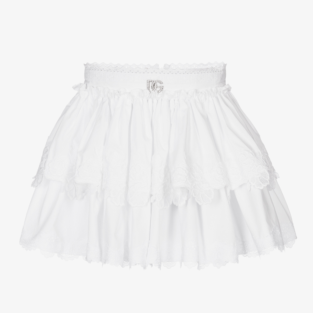 Jupe blanche hot sale dentelle