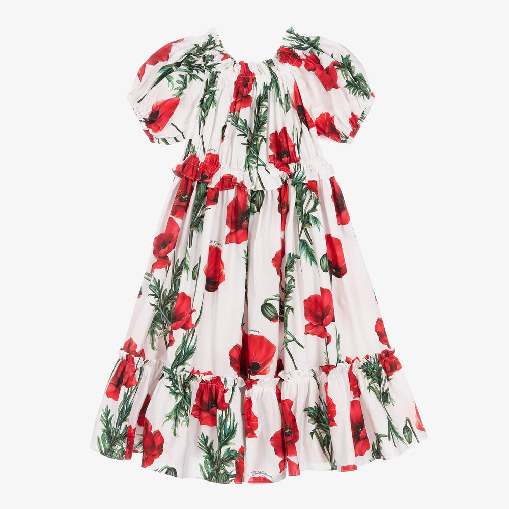 Dolce and gabbana white dress store