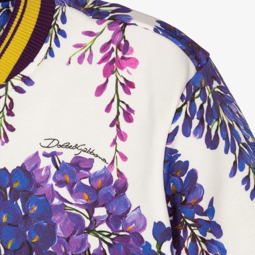 Dolce & Gabbana - Girls Wisteria Bomber Jacket