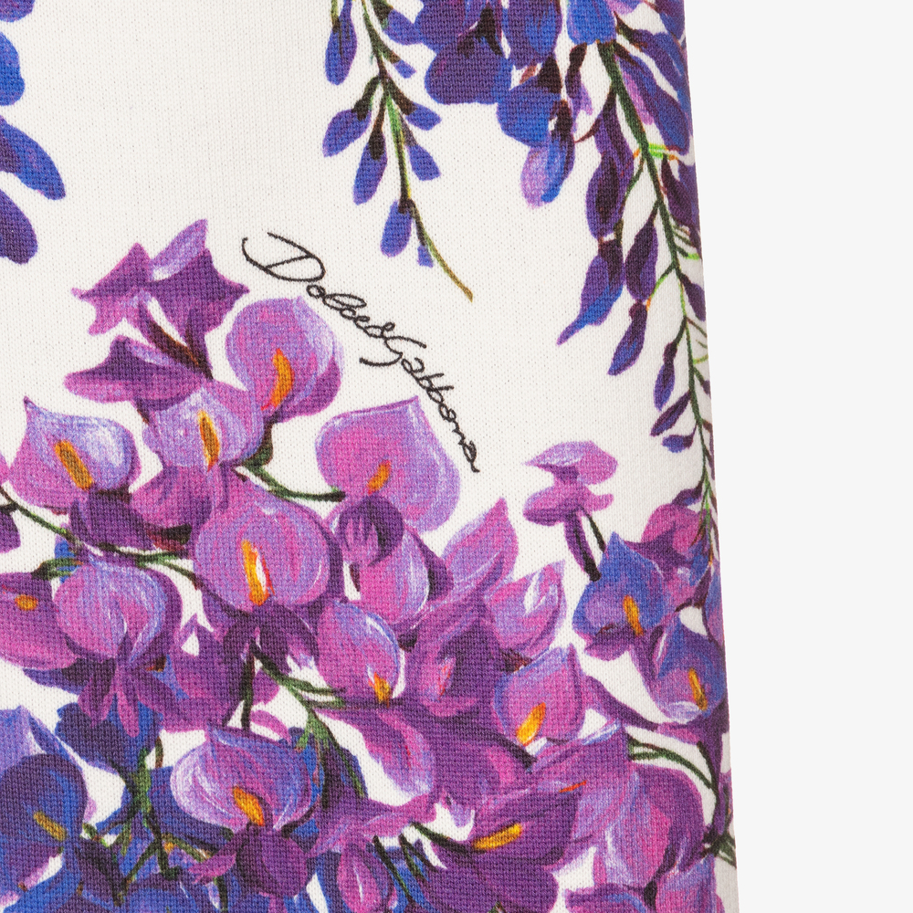 Dolce & Gabbana - Girls Wisteria Cotton Joggers