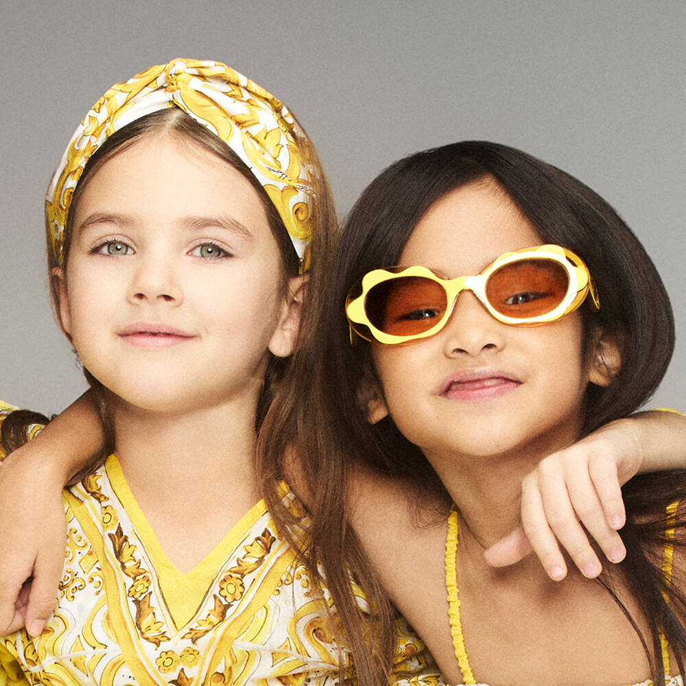 Dolce & Gabbana - Girls Yellow Majolica Headband