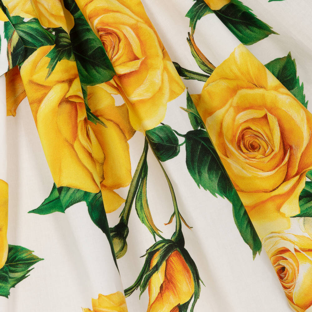 Rose yellow dress top