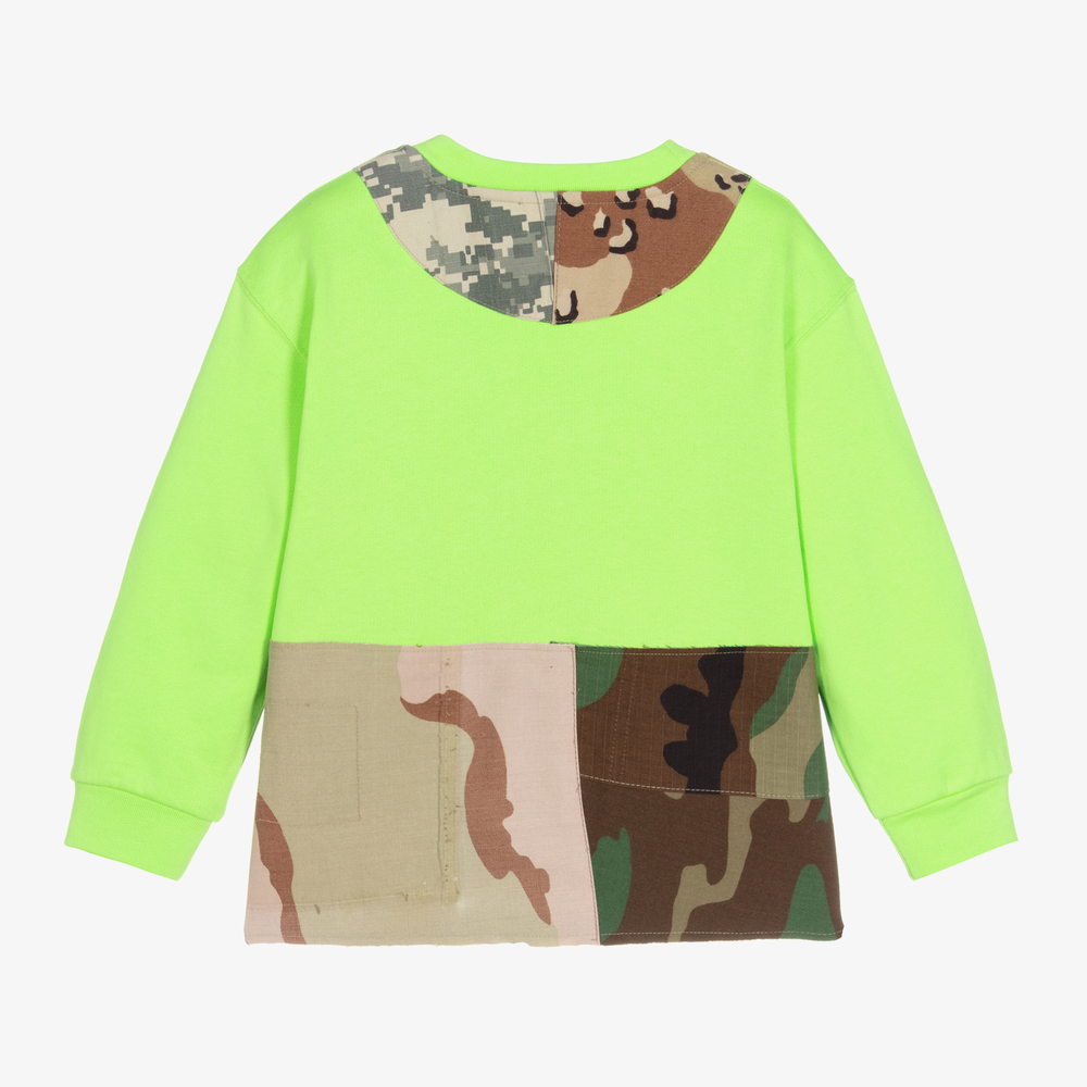 Dolce & Gabbana-Green Camouflage Sweatshirt | Childrensalon Outlet