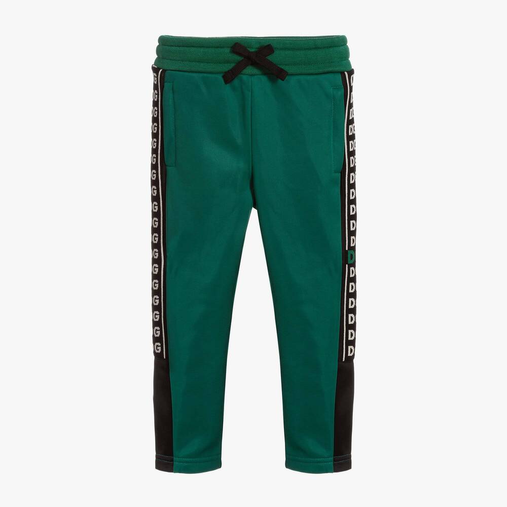 Dolce & Gabbana - Green Logo Joggers | Childrensalon