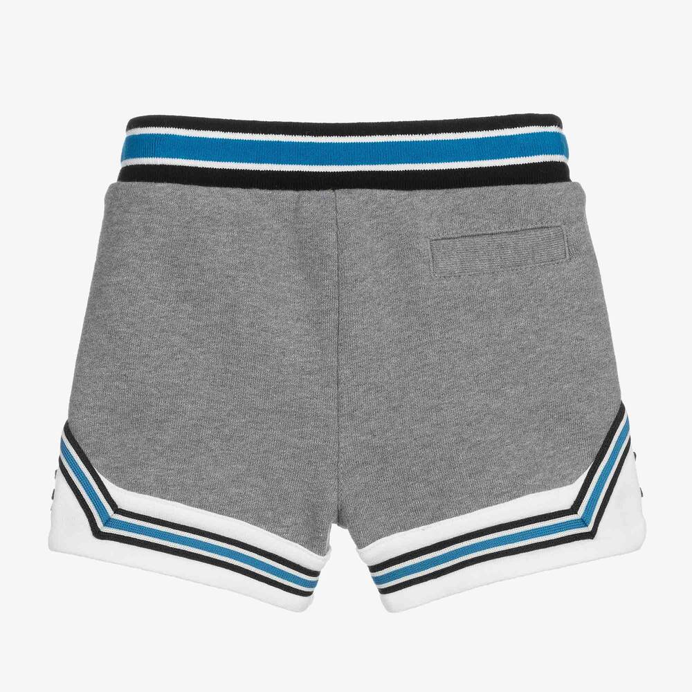 Dolce & Gabbana-Серо-синие шорты с логотипом | Childrensalon Outlet