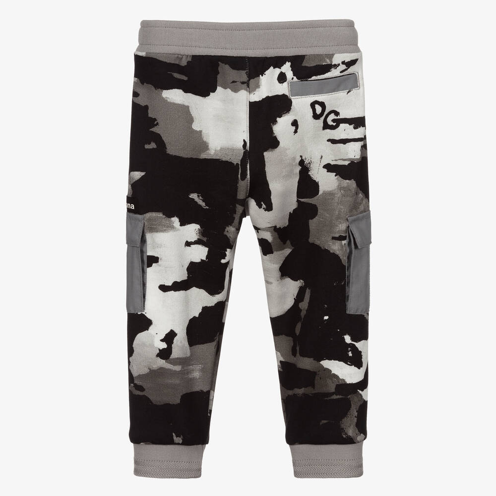Dolce & Gabbana-Grey Camouflage Joggers | Childrensalon Outlet