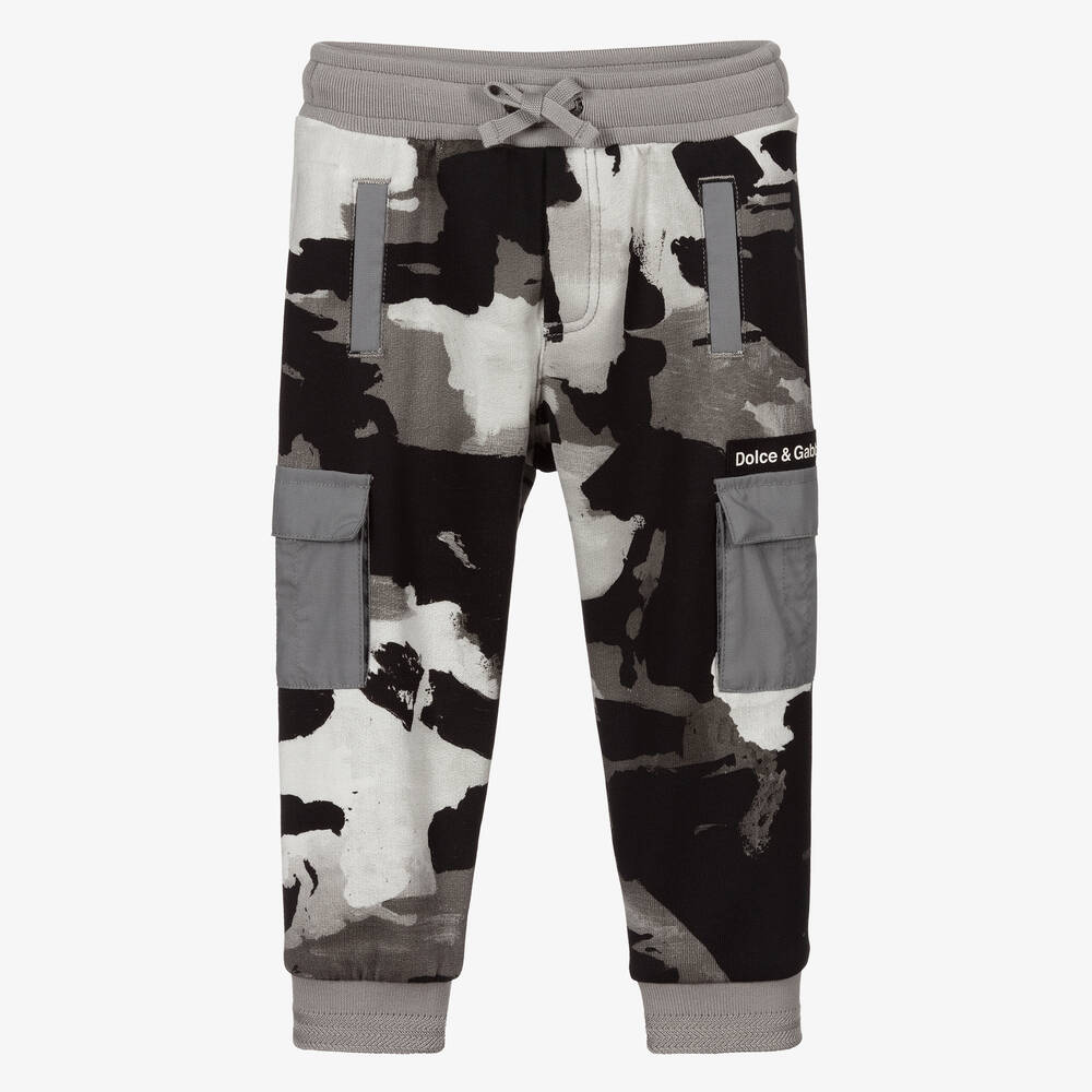 Dolce & Gabbana - Jogging camouflage gris | Childrensalon