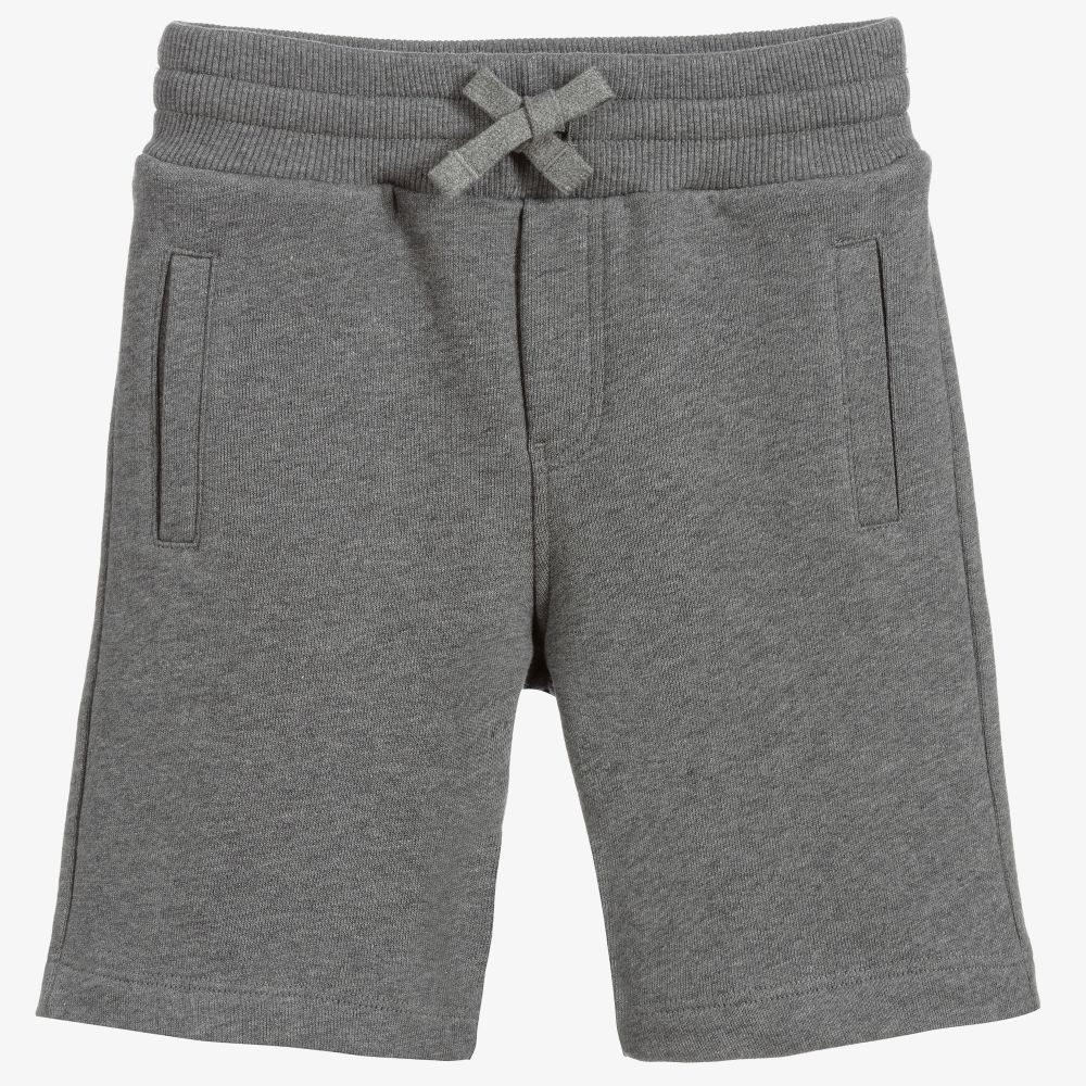 Dolce & Gabbana - Grey Jersey Logo Shorts | Childrensalon