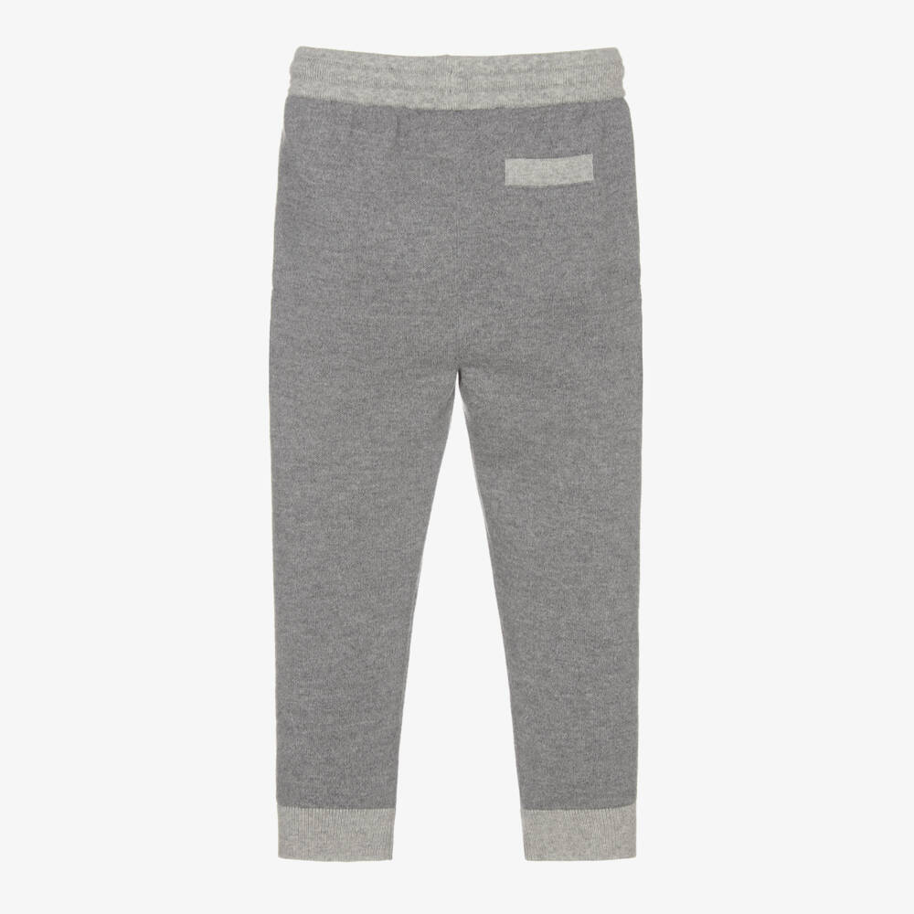 Dolce & Gabbana-Grey Knitted Joggers | Childrensalon Outlet