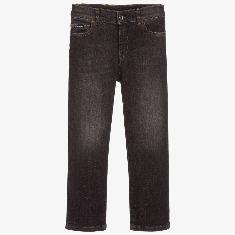 Dolce & Gabbana - Grey Regular Fit Denim Jeans | Childrensalon