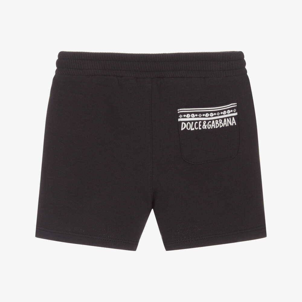 Dolce & Gabbana-Infant Boys Soft Blue Jersey Shorts | Childrensalon Outlet