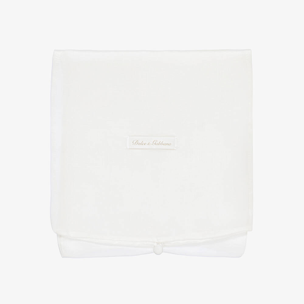 Dolce & Gabbana-Кремовый ромпер из шерсти и кашемира | Childrensalon Outlet