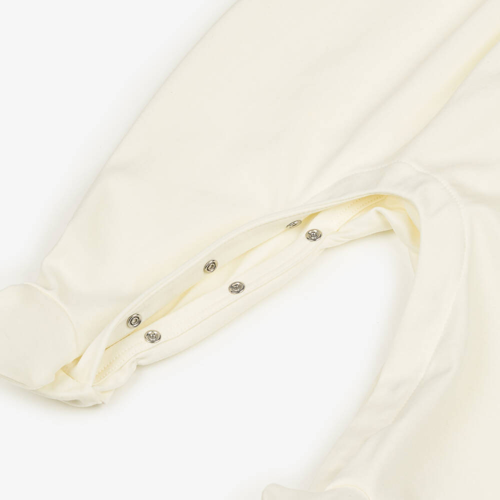 Dolce & Gabbana-Ivory Cotton Ruffle Babysuit Ensemble | Childrensalon Outlet