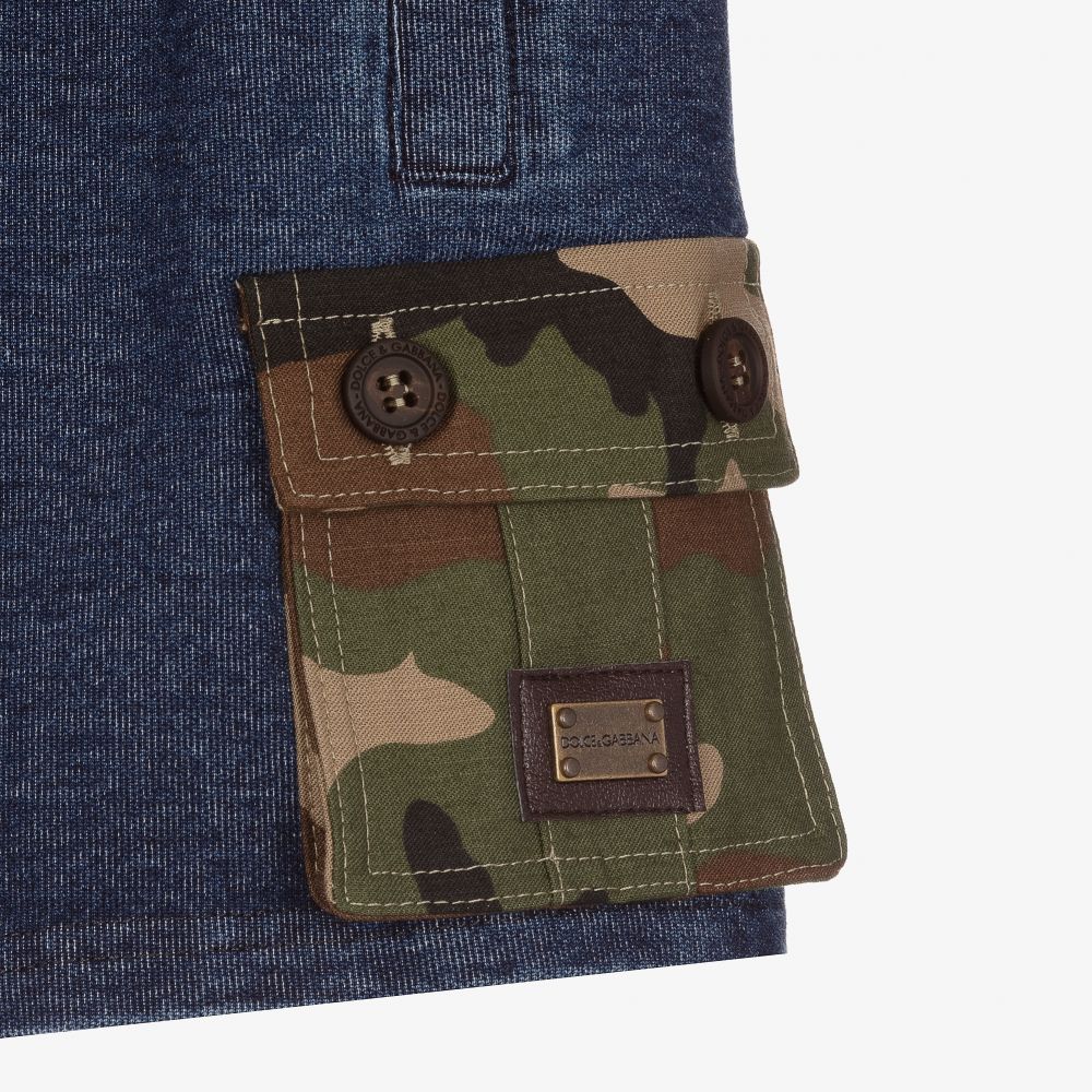 Dolce & Gabbana-Джинсовые шорты из джерси для малышей | Childrensalon Outlet