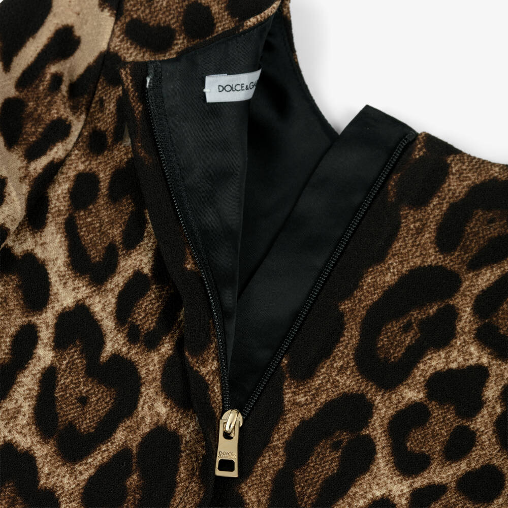 Dolce & Gabbana-Leopard dress | Childrensalon Outlet