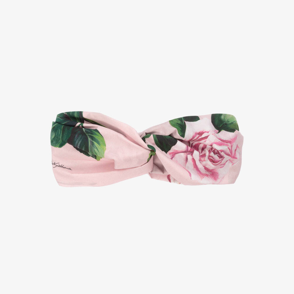 Dolce & Gabbana-Little Lady's Rosy Pink Hairband | Childrensalon Outlet