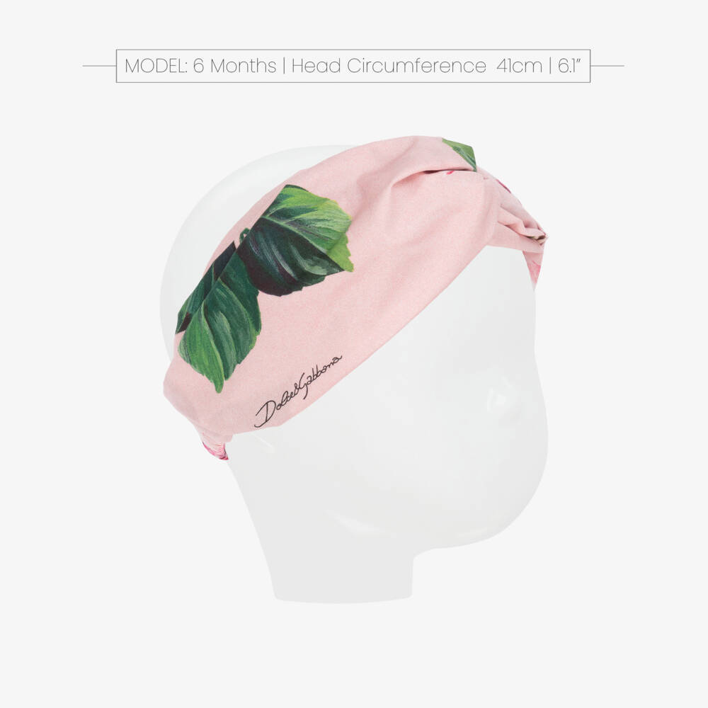 Dolce & Gabbana-Little Lady's Rosy Pink Hairband | Childrensalon Outlet