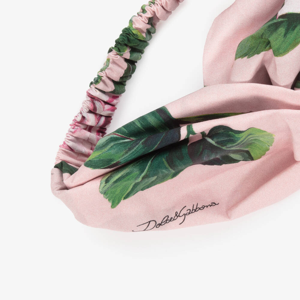 Dolce & Gabbana-Little Lady's Rosy Pink Hairband | Childrensalon Outlet