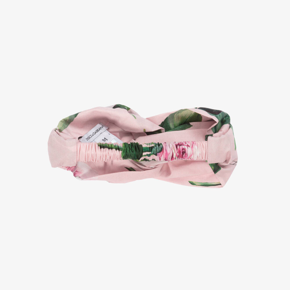 Dolce & Gabbana-Little Lady's Rosy Pink Hairband | Childrensalon Outlet