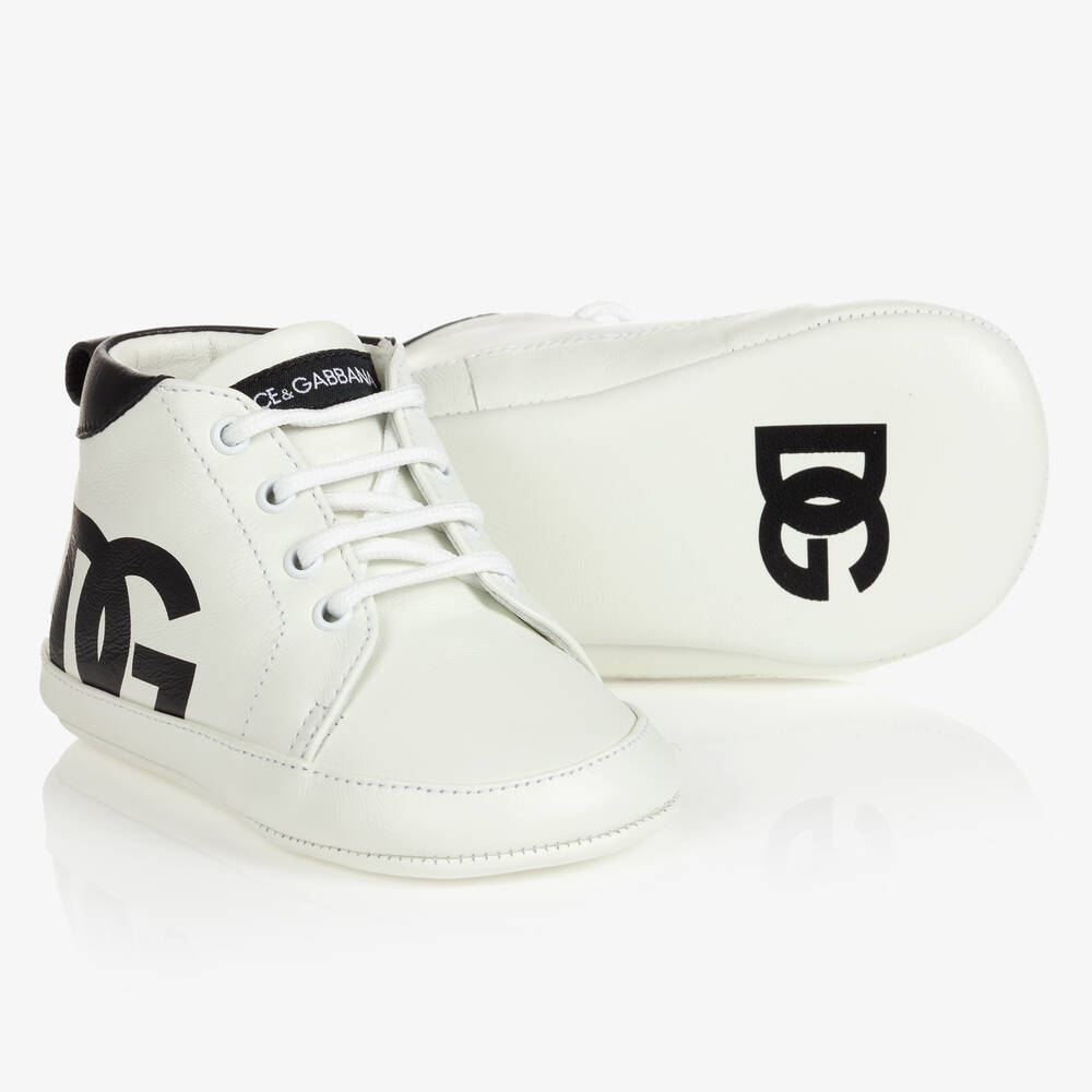 Dolce & Gabbana-Logo Pre-walker Baby Shoes | Childrensalon Outlet