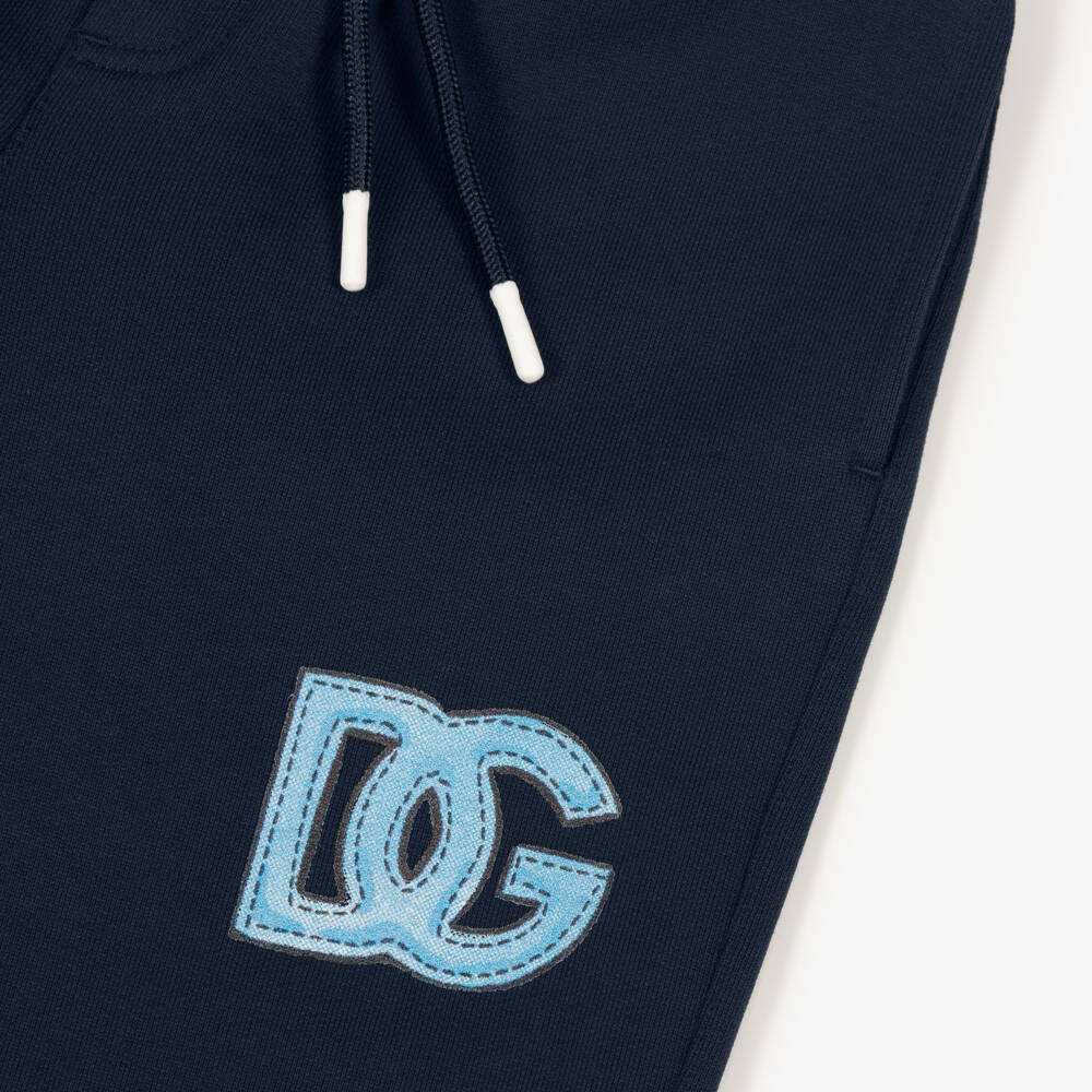 Dolce & Gabbana-Navy Blue Jersey Joggers | Childrensalon Outlet