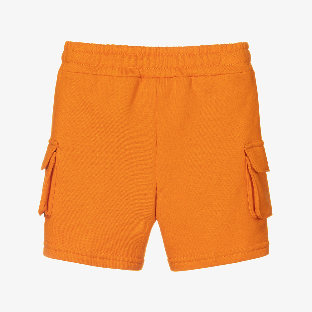Dolce & Gabbana - Orange Cargo Logo Shorts | Childrensalon